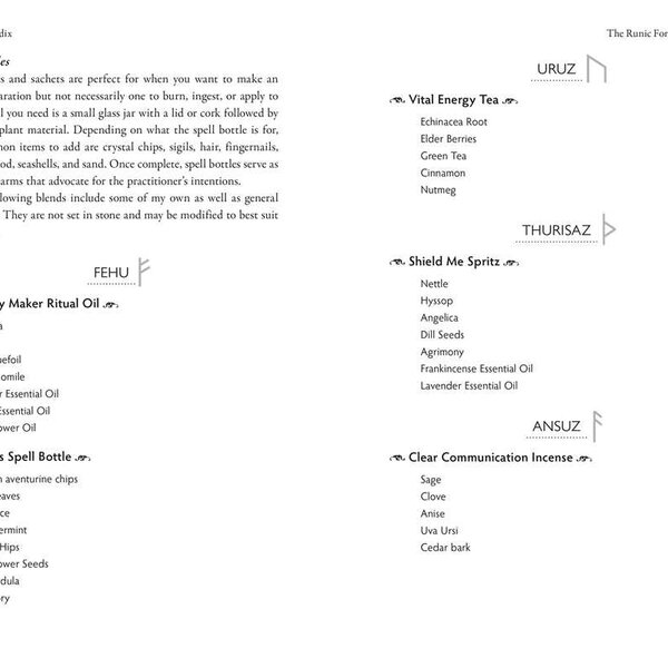 Runes For the Green Witch By Nicolette Miele  Paperback; 288 pages