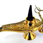 Brass Lamp 5" (Genie Lamp)/ Cone Burner