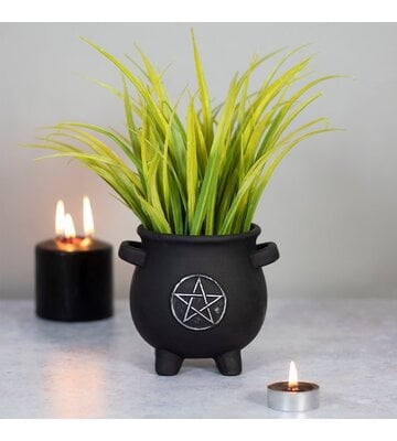 Pentagram Cauldron Plant Pot 5.3 x 5.7