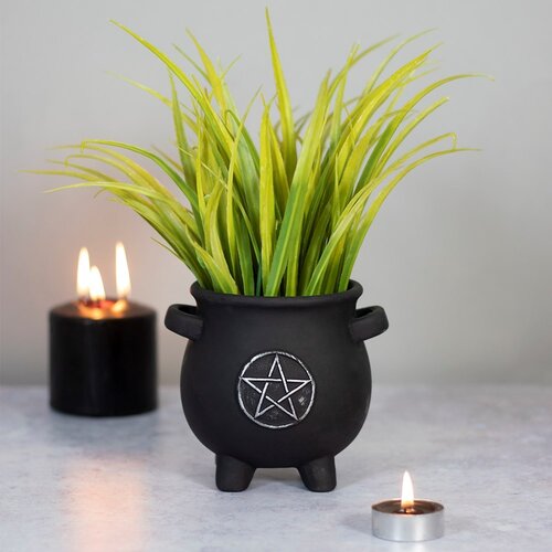 Pentagram Cauldron Plant Pot 5.3 x 5.7