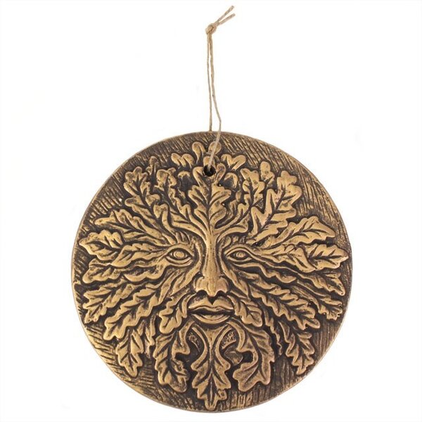 Green Man Plaque 8"D