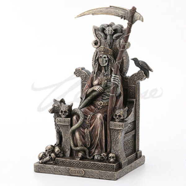 Hel Sitting On Throne Norse Goddess Of Death