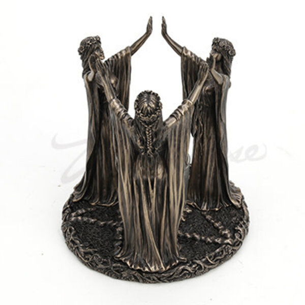 Wicca Triple Goddess Festive Ritual Votive Candle Stand