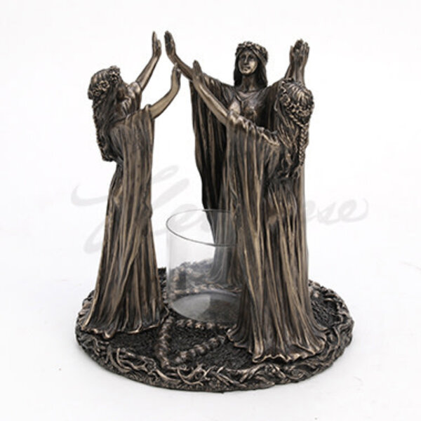 Wicca Triple Goddess Festive Ritual Votive Candle Stand