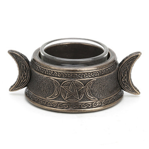 Triple Goddess Sigil Tealight Candle Holder