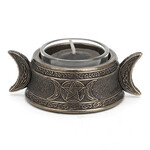 Triple Goddess Sigil Tealight Candle Holder