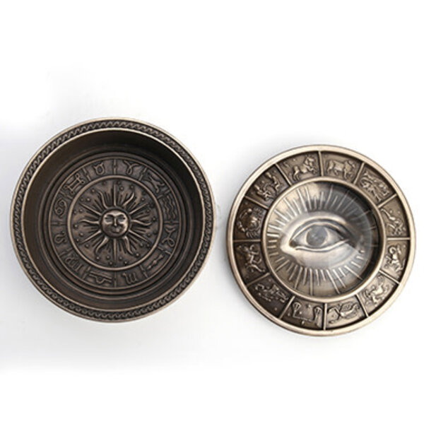 ZODIAC EYE ROUND TRINKET BOX