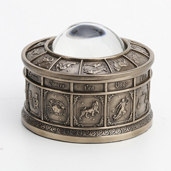 ZODIAC EYE ROUND TRINKET BOX