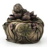 Art Nouveau Sleeping Lotus Girl Trinket Box