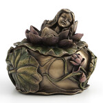 Art Nouveau Sleeping Lotus Girl Trinket Box