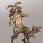 Satyr Of The Woods Playing The Aulos