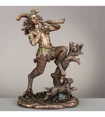 Satyr Of The Woods Playing The Aulos