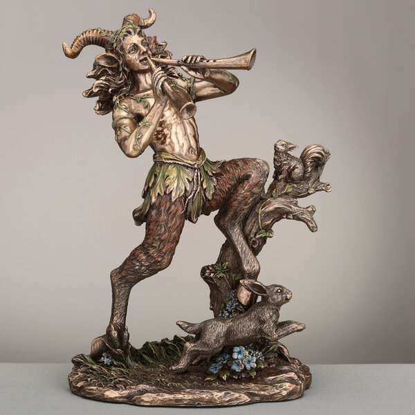 Satyr Of The Woods Playing The Aulos