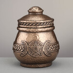 Triple Moon Pentagram Apothecary Jar