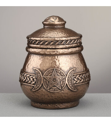 Triple Moon Pentagram Apothecary Jar