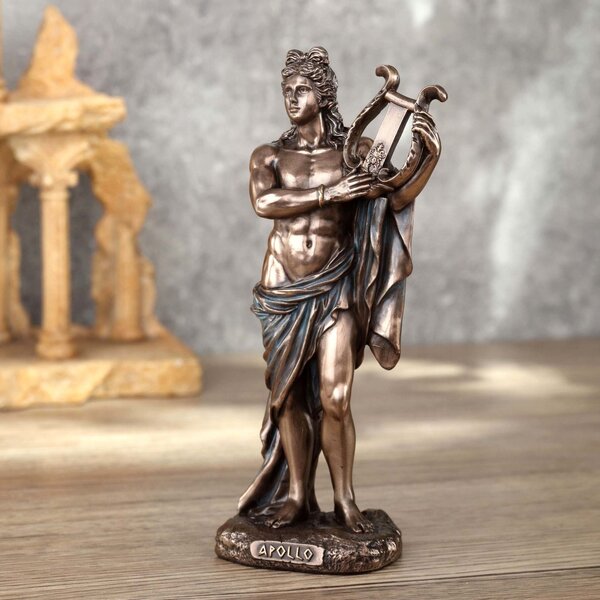 Greek God Apollo Playing Lyre