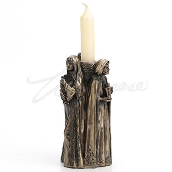 TRIPLE GODDESS CANDLE HOLDER