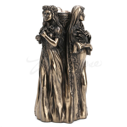 TRIPLE GODDESS CANDLE HOLDER