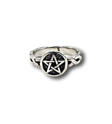 Pentagram Band Sterling Silver