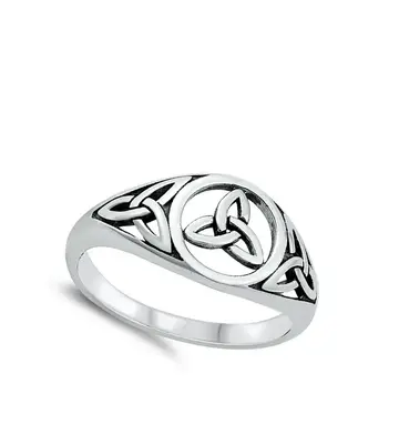 Celtic Triquetra Sterling Silver Ring