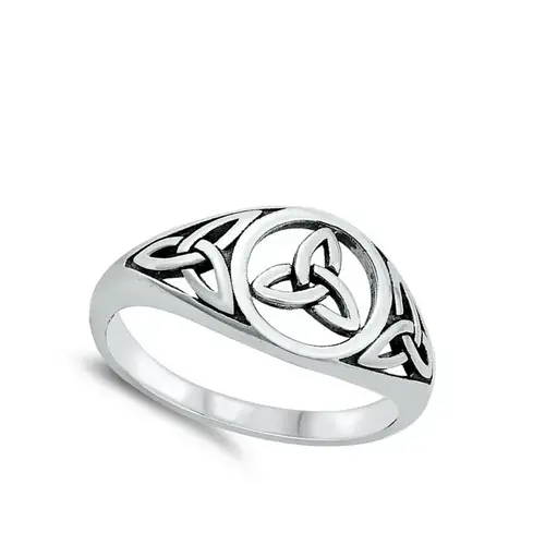 Celtic Triquetra Sterling Silver Ring