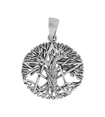 Tree Of Life with Hallow Pentacle Pendant