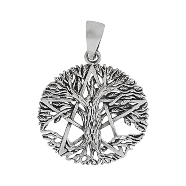 Tree Of Life with Hallow Pentacle Pendant