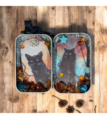 Spell Shrine Box by Laurie Cabot - Black Cat Familiar