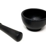 Cast Iron Cauldron 3.5"D x 2" H w/ Cast Iron Pestle