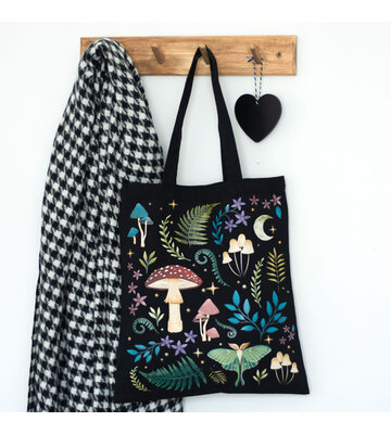Dark Forest Print Tote Bag