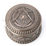 Masonic Eye Of Providence Round Trinket Box