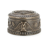 Masonic Eye Of Providence Round Trinket Box