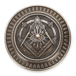 Masonic Eye Of Providence Round Trinket Box