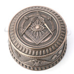 Masonic Eye Of Providence Round Trinket Box