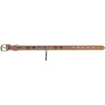 Vegan Leather Dog Collar - 7 Chakras - Medium