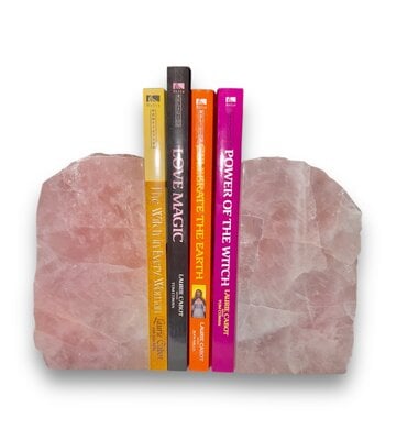 Rose Quartz Book Ends Set ( Sold As a Set ) Large