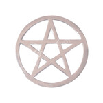 Brass Pentacle Altar Tile 5 3/4"
