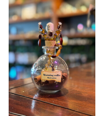 Morning Coffee Motivation Spell Bottle by Penny Cabot