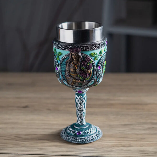 Triple Goddess Maiden Goblet