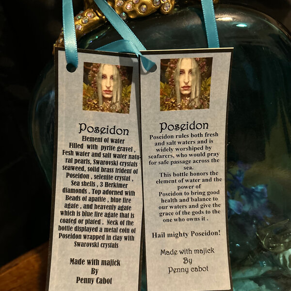 Poseidon Spell Bottle by Penny Cabot