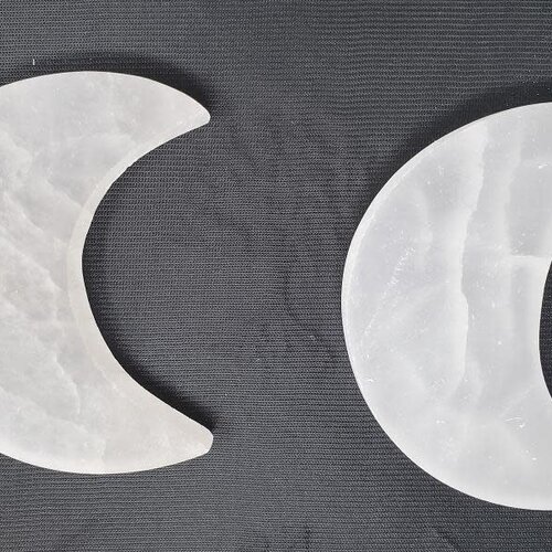 Selenite Moon 3.5-4"