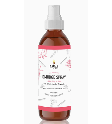 Smudge Spray - White Sage & Rose Smudge Spray (3.5 oz)