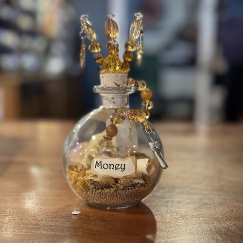 Money Spell Bottle by Penny Cabot