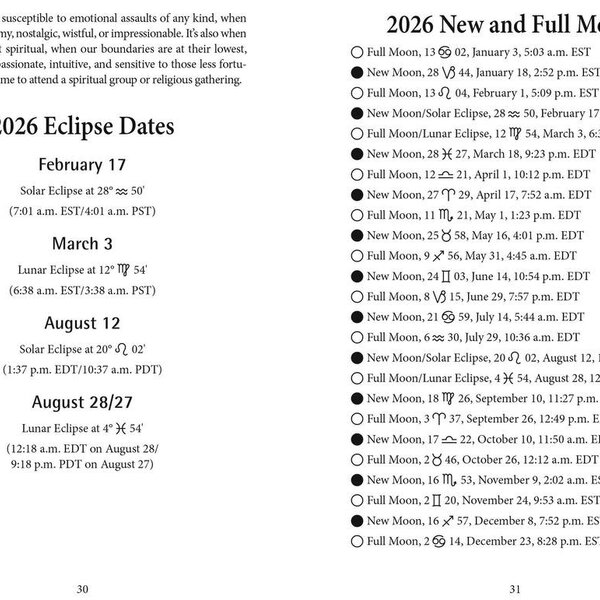 Llewellyn's 2026 Daily Planetary Guide