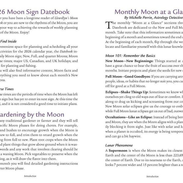Llewellyn's 2026 Moon Sign Datebook