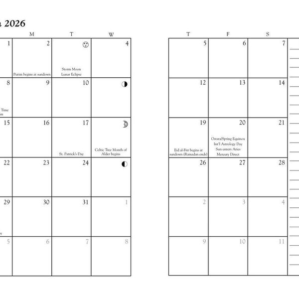 Llewellyn's 2026 Witches' Datebook