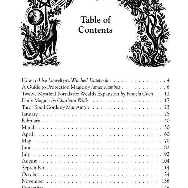 Llewellyn's 2026 Witches' Datebook