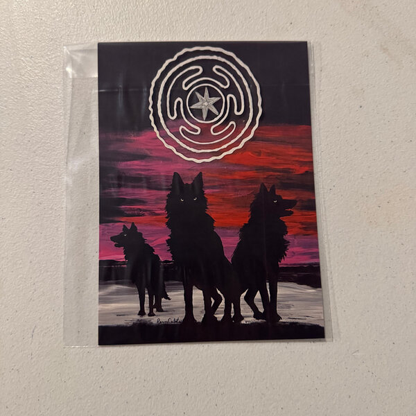 "Hecate's Hounds" - Print by Penny Cabot 5in by 7in