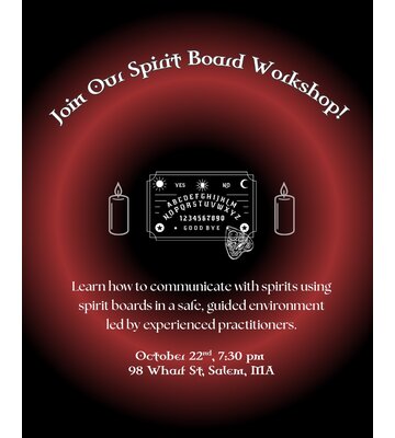 Spirit Board Workshop Hosted By Norma Kirby