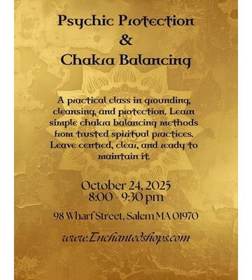 Psychic Protection & Chakra Balancing Workshop With Di (In Person)